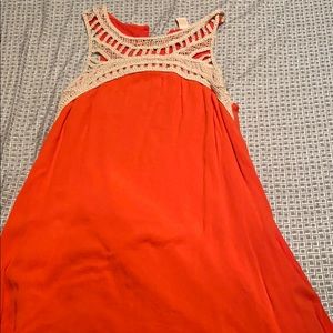 Cute Lace Detailed Bright Summer Dress!
